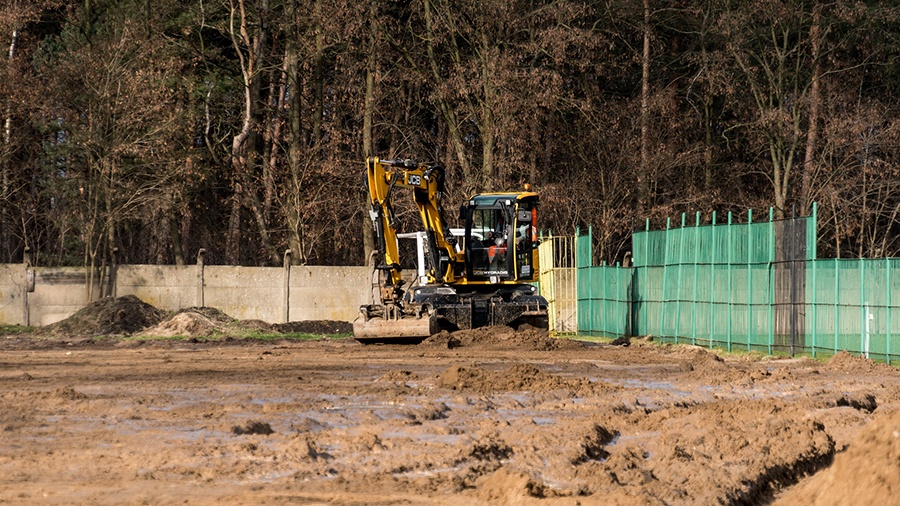 Trwają prace na stadionie