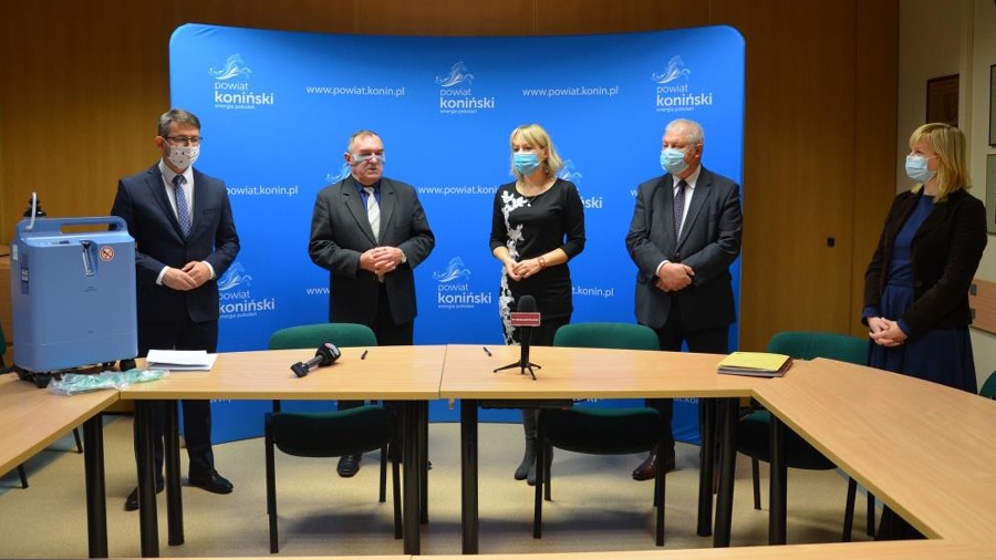 Powiat koniński przekazał koncentrator tlenu dla Hospicjum w Licheniu