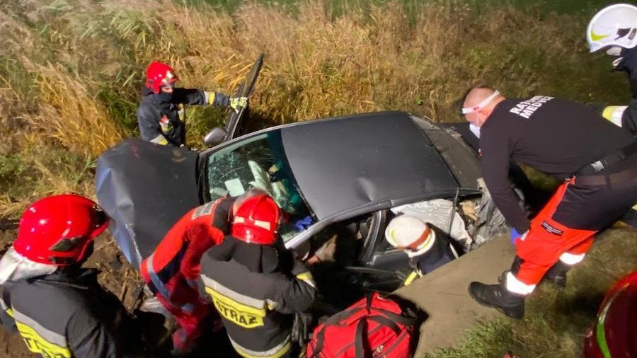 1,5 promila, cofnięte uprawnienia, jazda zakończona w rowie