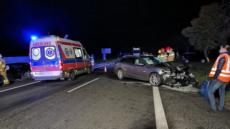 Czołowe zderzenie na DK92
