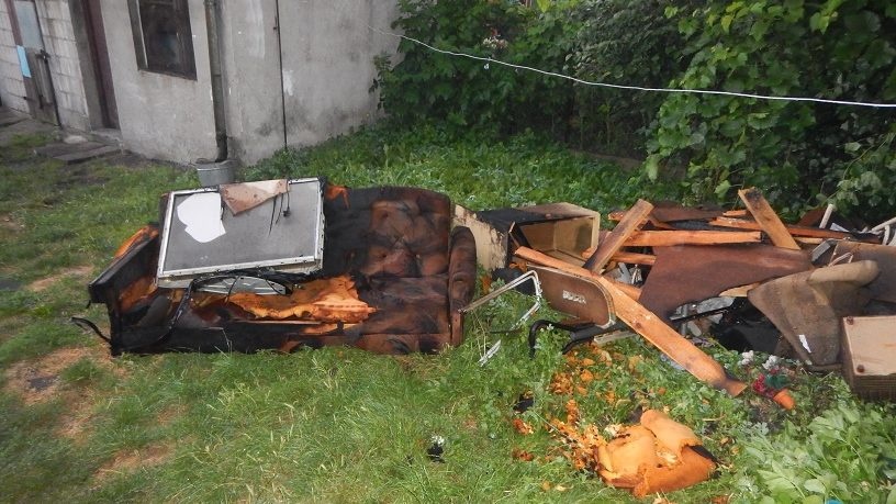 Pożar mieszkania w budynku wielorodzinnym