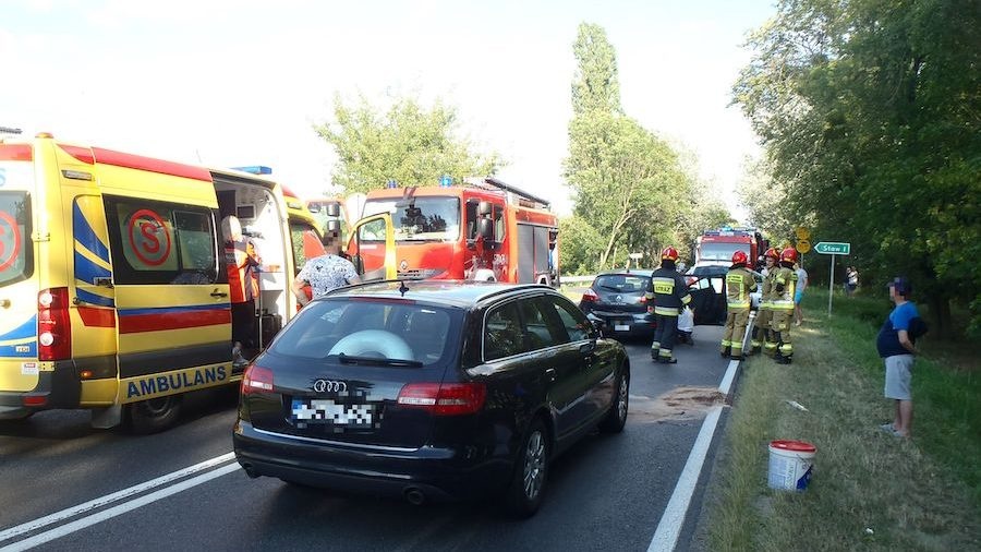 Zderzenie pojazdów na drodze K92