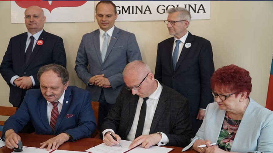 Podpisanie umów w Golinie