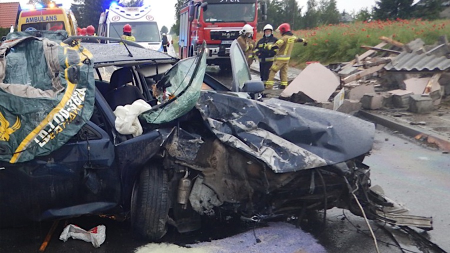 Wypadek w miejscowości Bierzwienna Długa