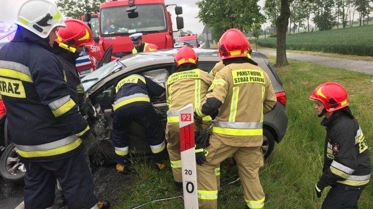 Wypadek na drodze K92