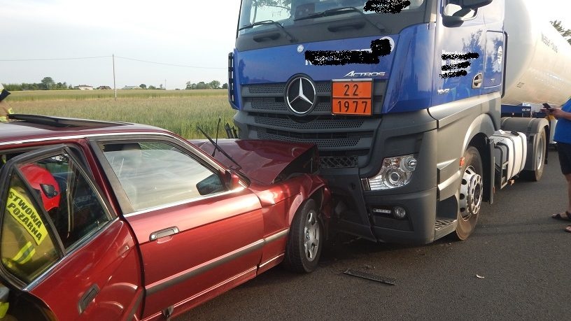 Wypadek w Grzegorzewie