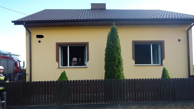 Pożar budynku mieszkalnego