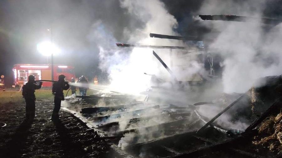 Spłonęła stodoła w miejscowości Rożek Brzeziński
