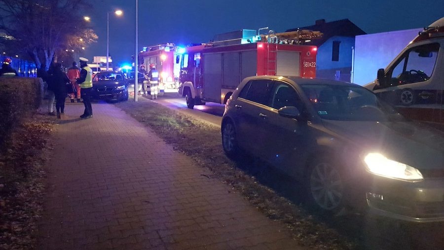 Zderzenie samochodów na ul. Poznańskiej