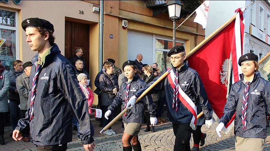 Harcerze z konińskiego hufca w Warszawie