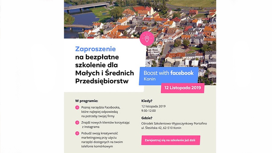 Facebook przeszkoli przedsiębiorców w Koninie