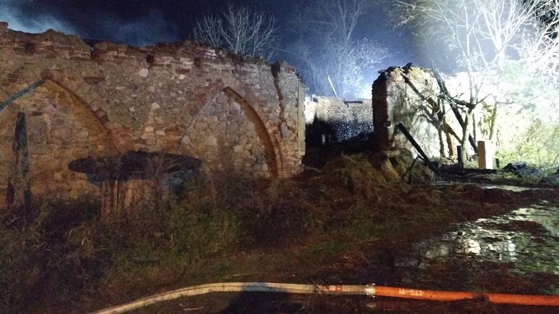 Pożar stodoły w miejscowości Rosocha-Kolonia