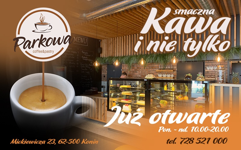 Kawę w kawiarni ,,Parkowa