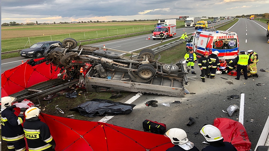 Śmiertelny wypadek na A2
