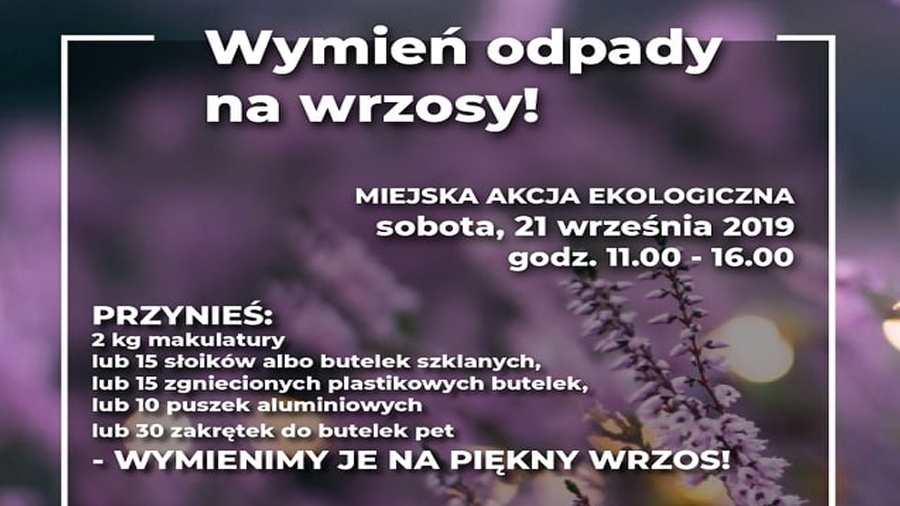 Wymień odpady na wrzos