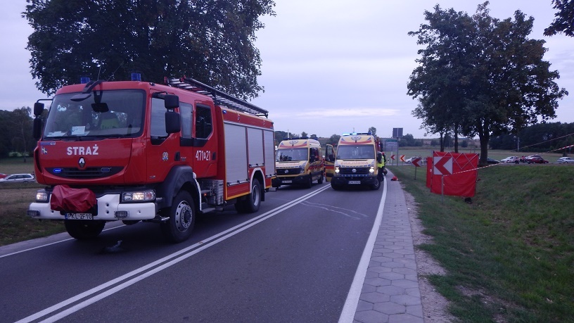 Śmiertelny wypadek motocyklisty