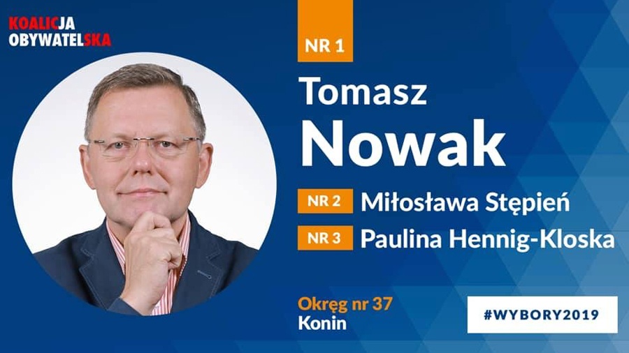 Poseł Nowak numerem jeden