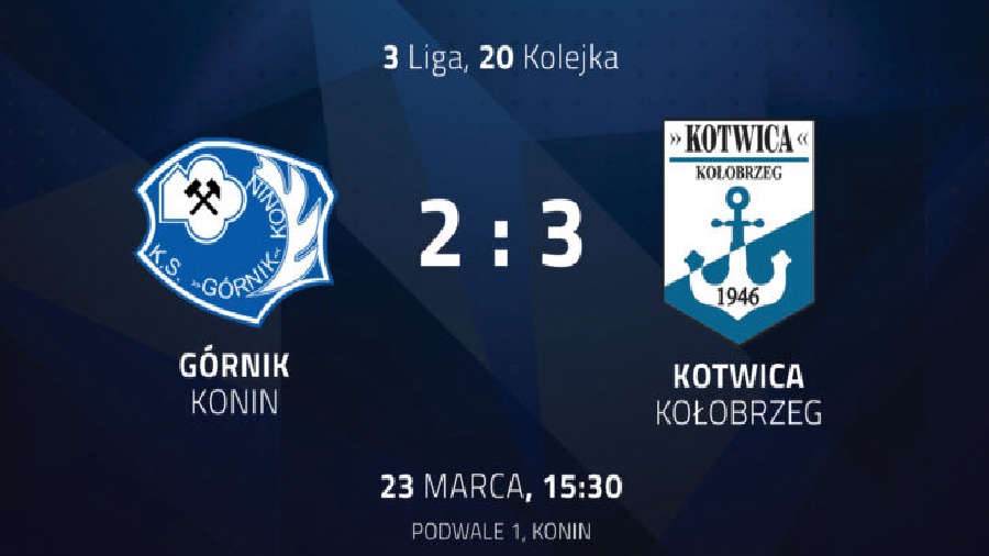 Kotwica Kołobrzeg zatopiła Górnika
