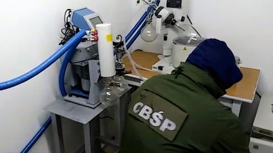 CBŚP - zlikwidowało laboratorium oleju konopnego w Turku