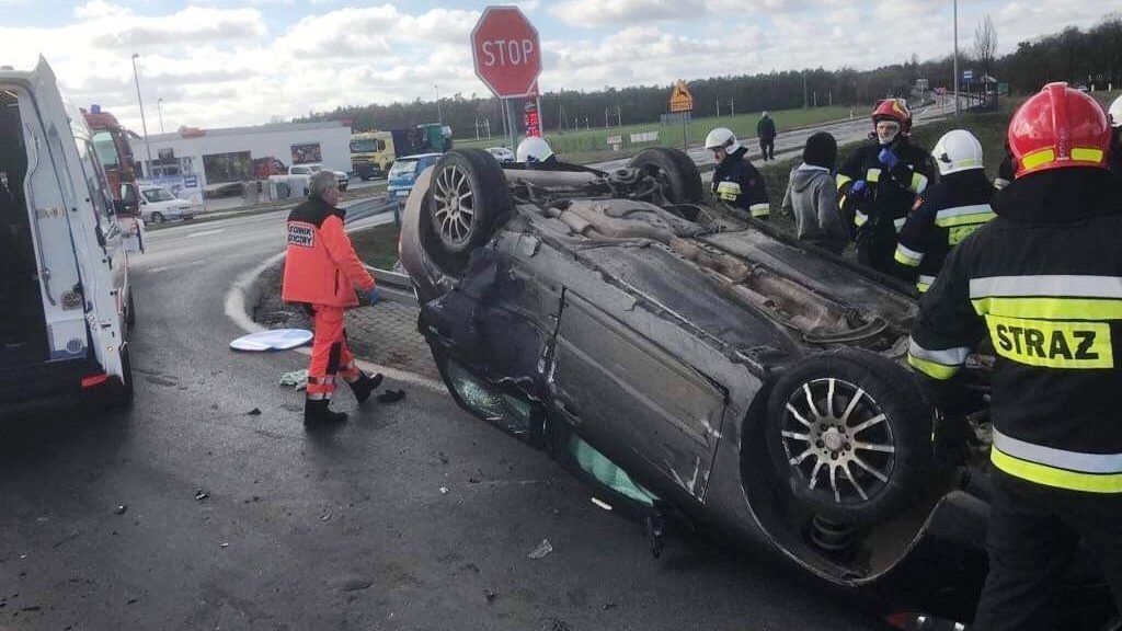 Wypadek na K92 w Wólce