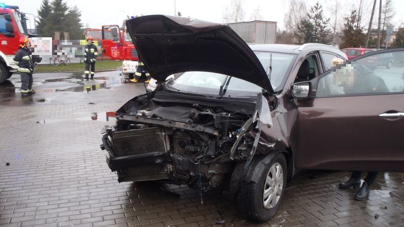 Wypadek na K92 w Strzałkowie