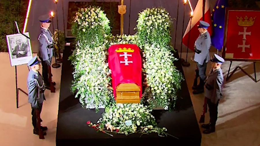 Pożegnanie prezydenta Adamowicza