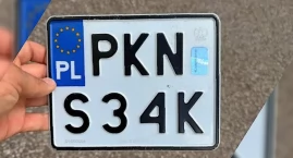 Znaleziono tablicę rejestracyjną motocykla w Koninie&hellip;