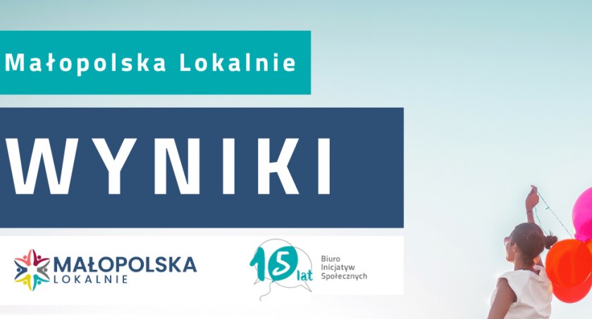 Znamy wyniki tegorocznej edycji konkursu grantowego Małopolska Lokalnie