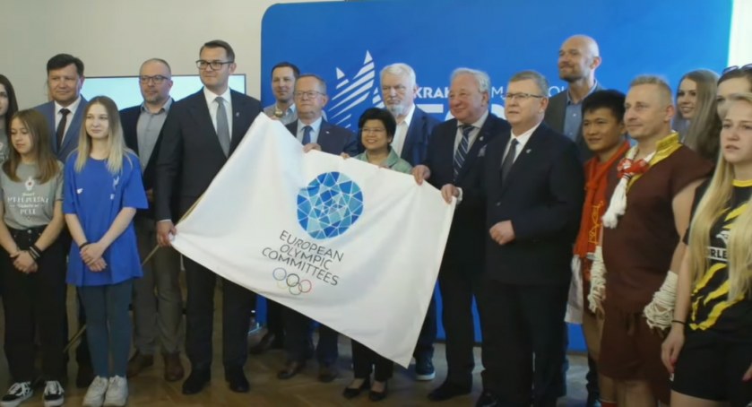 Igrzyska Europejskie coraz bliżej. Flaga Igrzysk już w Myślenicach