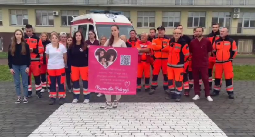 Myślenice. Pracownicy szpitala ruszyli na pomoc żonie swojego kolegi- challenge dla Patrycji 
