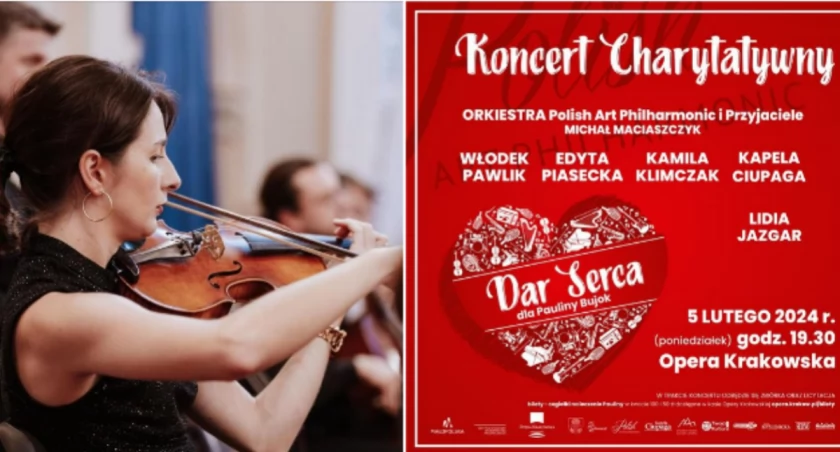 Orkiestra Polish Art Philharmonic i Przyjaciele zapraszają na koncert charytatywny -Dar serca dla Pauliny Bujok-