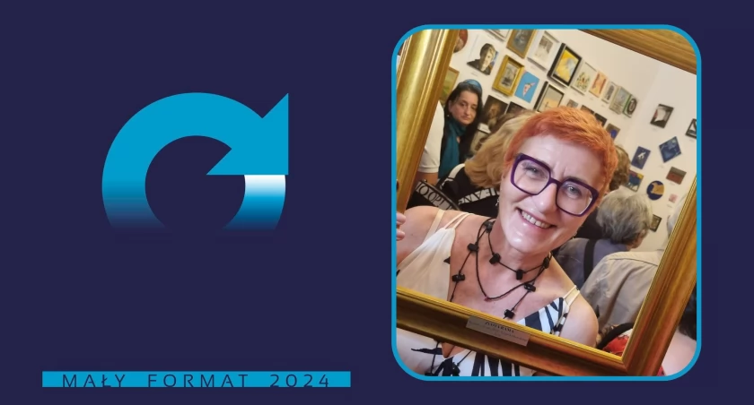Złota Rama - główna nagroda na wystawie Mały Format w Galerii RAVEN dla Kingi Piwowarczyk z Myślenic 