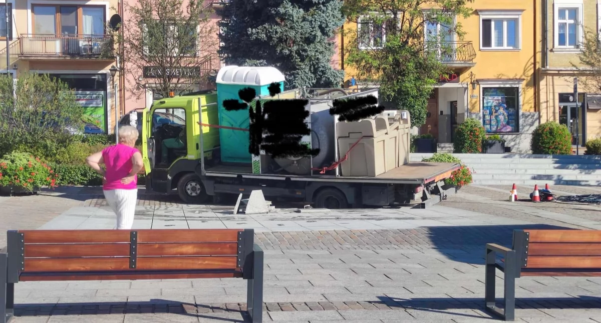 Fontanna na myślenickim rynku uszkodzona - oficjalny komunikat UMiG Myślenice