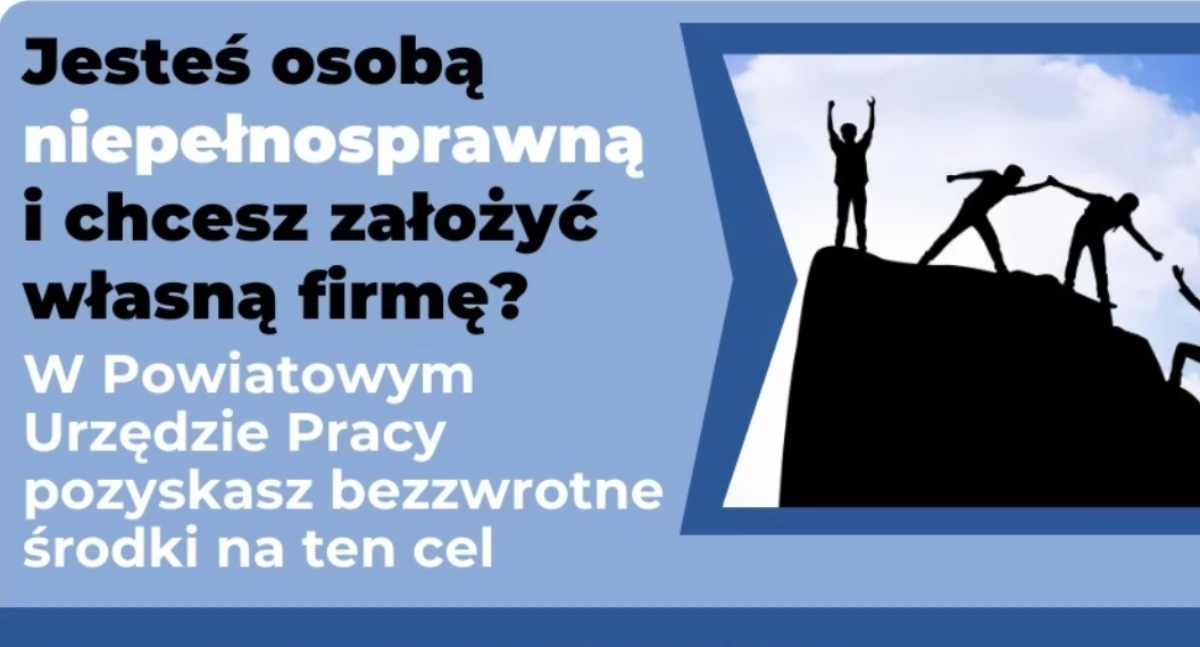 Ruszył nabór na bezzwrotne dotacje na podjęcie działalności gospodarczej dla osób z niepełnosprawnościami