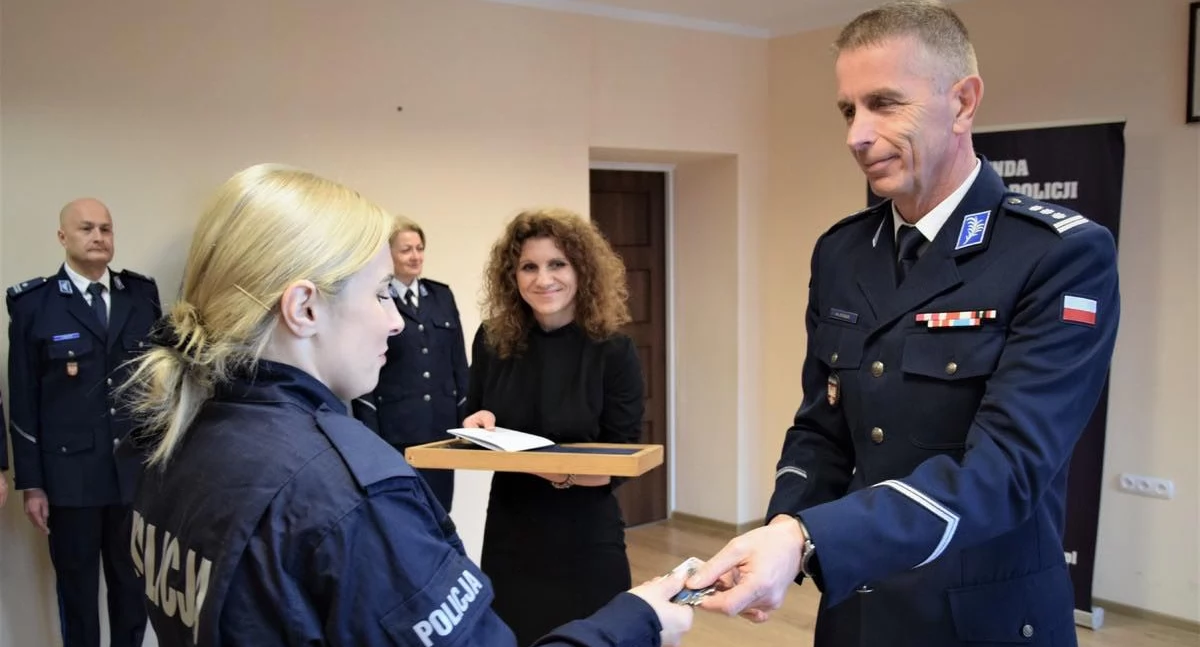 Myślenice. Ślubowanie nowo przyjętych funkcjonariuszy w myślenickiej komendzie