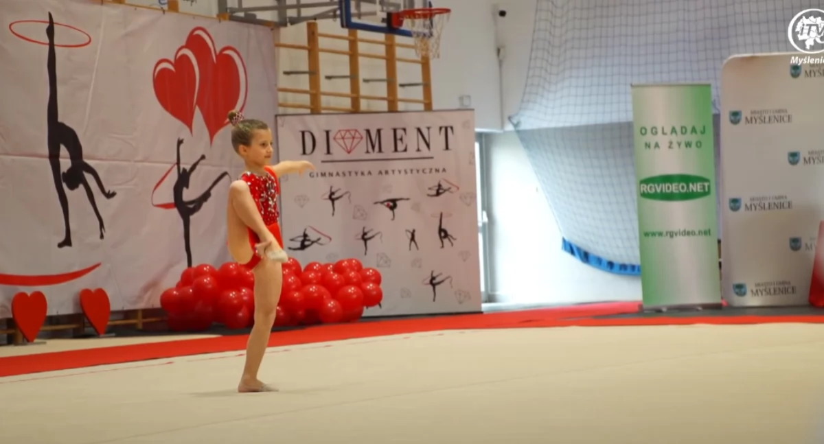 Sweet Valentine Cup 2025- gimnastyczki z różnych krańców Polski prezentują się w Myślenicach 