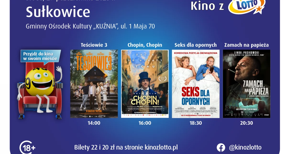 Kino z LOTTO ruszyło w Polskę! Premierowe seanse i akcja społeczna w Sułkowicach ! 