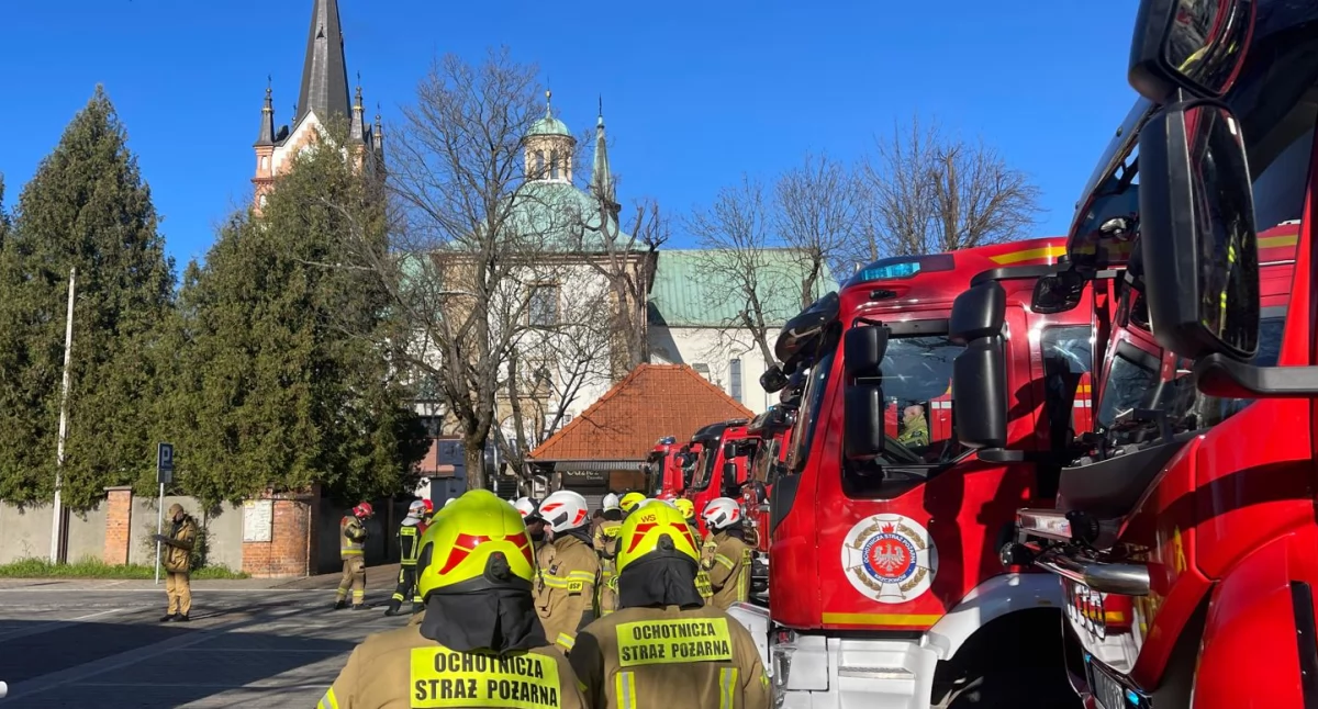 Ćwiczenia straży pożarnej w Sanktuarium Matki Bożej Pani Myślenickiej [VIDEO I GALERIA ZDJĘĆ]