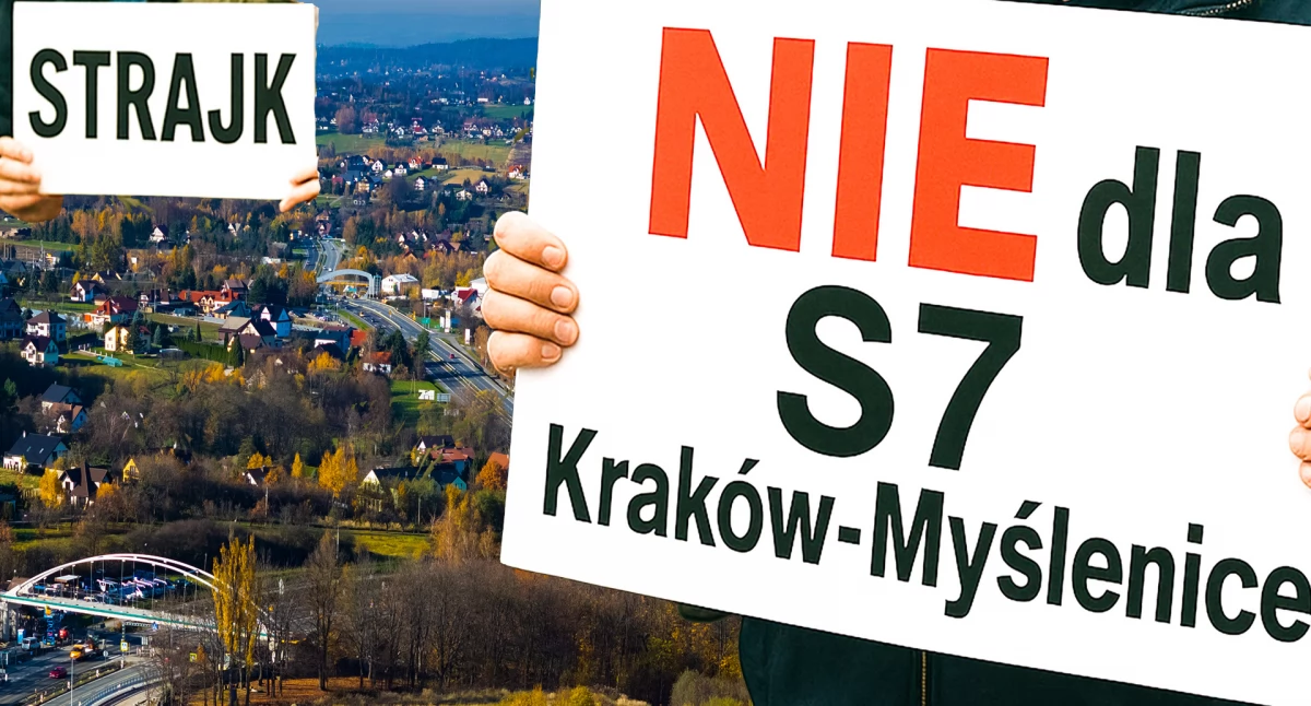W piątek 7 listopada blokada zakopianki w Gaju ! Na ulicę wyjdą osoby protestujące przeciw S7 Kraków-Myślenice 