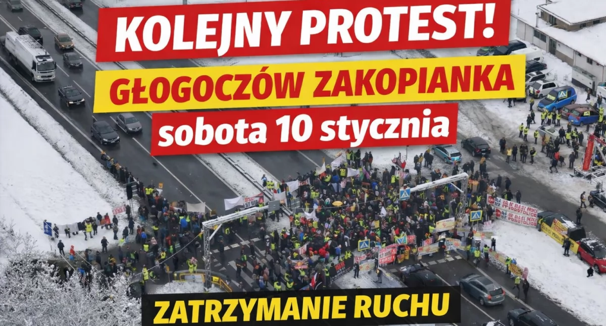 Zakopianka w Głogoczowie znów będzie zablokowana- na sobotę 10 stycznia zaplanowano protest przeciwko S7 