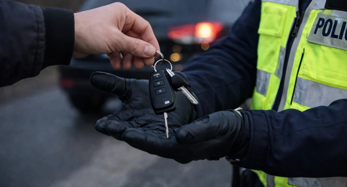 Policja Myślenice: nietrzeźwy kierujący zatrzymany dzięki reakcji świadka 