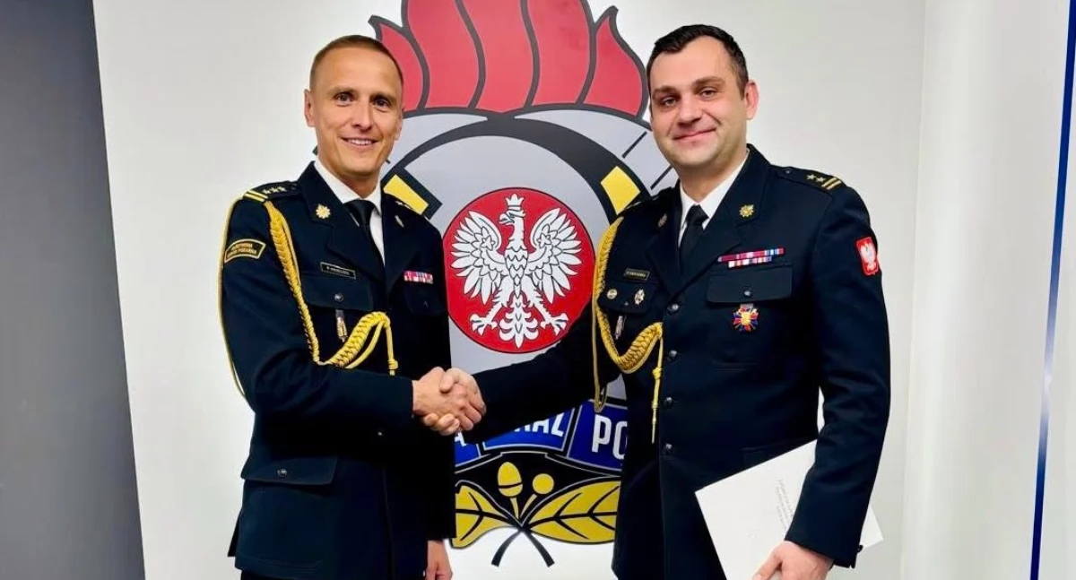 Powiat myślenicki. Bryg. Piotr Marchewka nowym zastępcą komendanta PSP w Myślenicach 