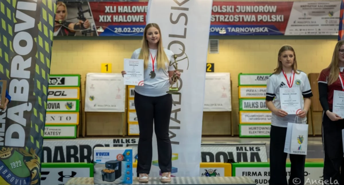 Dobczyce. Gabriela Kica Halową Mistrzynią Polski Juniorów w Łucznictwie ! |2026 