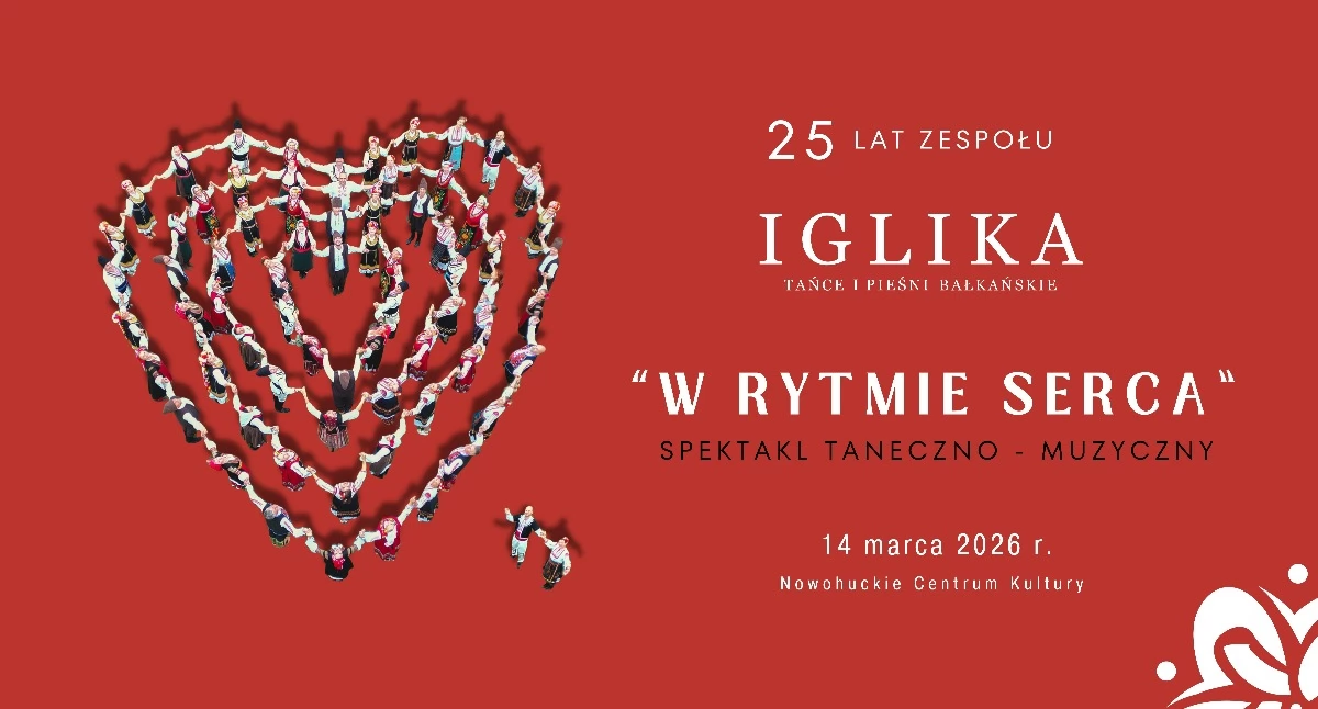 Kraków. W RYTMIE SERCA- Koncert Jubileuszowy - 25 lat Zespołu IGLIKA. Transmisja na żywo !