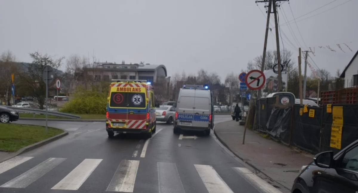 Policja Myślenice: Nie zatrzymał się przed przejściem. Potrącenie pieszej w Myślenicach