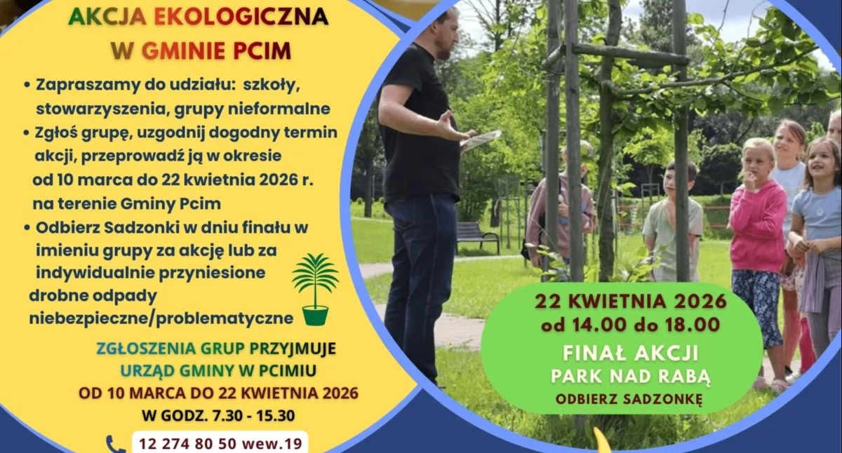 Akcja ekologiczna w gminie Pcim. Mieszkańcy angażują się w działania dla środowiska