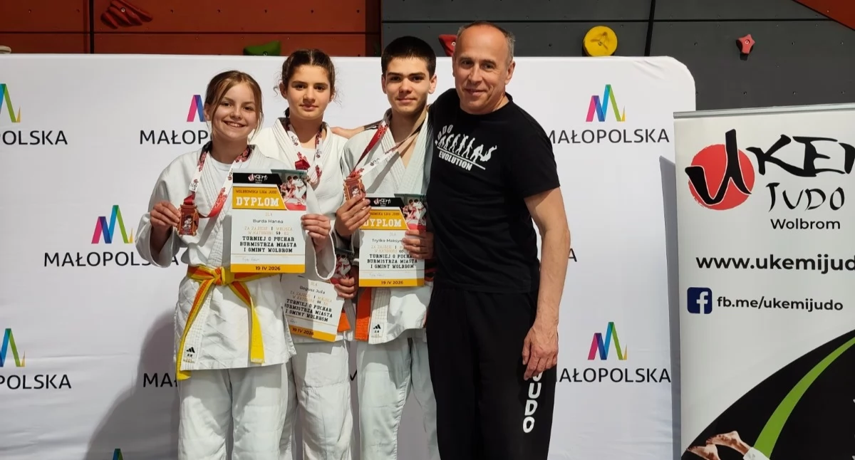 Myślenice. Złote sokoły ! Medale i mocne walki judoków z Myślenic na Wolbromskiej Lidze Judo 