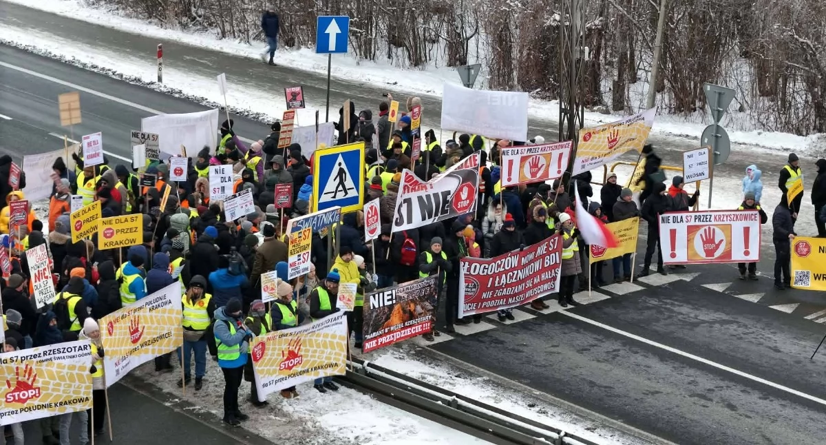 Głogoczów. W niedzielę 26 kwietnia znów powiedzą NIE dla S7- na godzinę 16.00 zaplanowano protest na zakopiance 