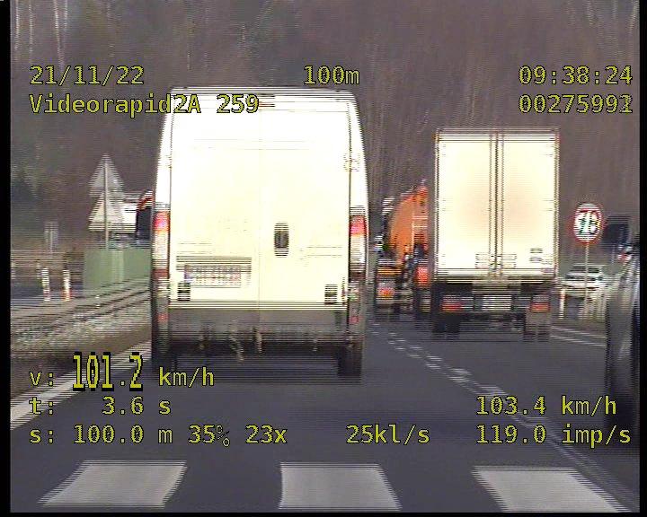Głogoczów. Mandat karny w wysokości 3 tys. zł oraz 28 punktów karnych dla kierowcy zatrzymanego przez grupę Speed
