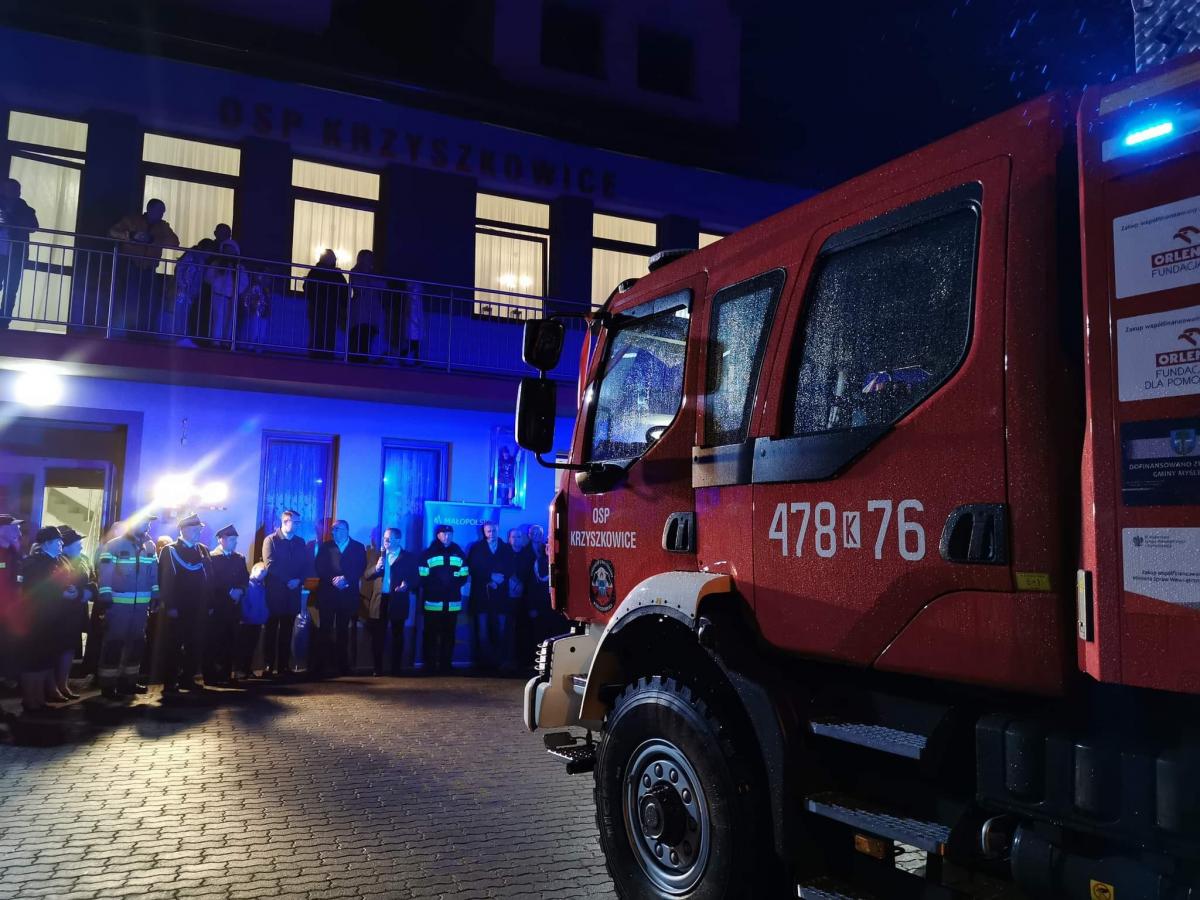 Nowy wóz strażacki OSP Krzyszkowice